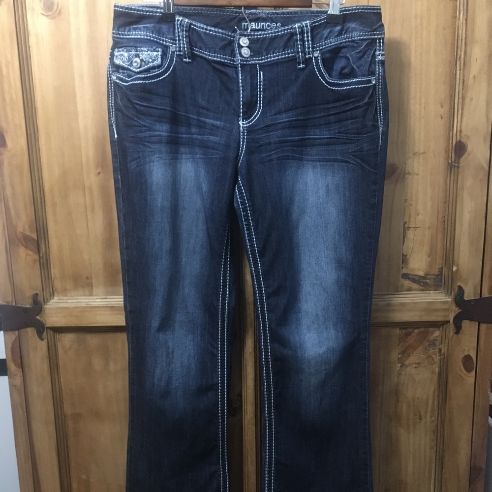 Maurices Womens Bootcut Jeans 11/12 Short